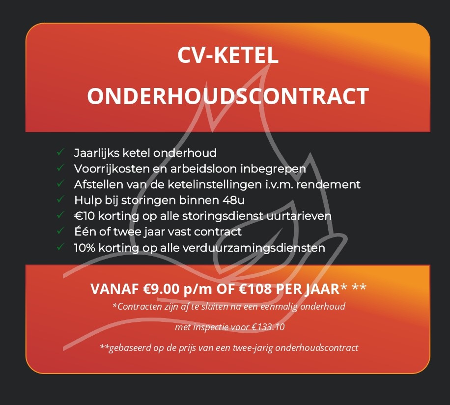 Cv-ketel onderhoudscontract